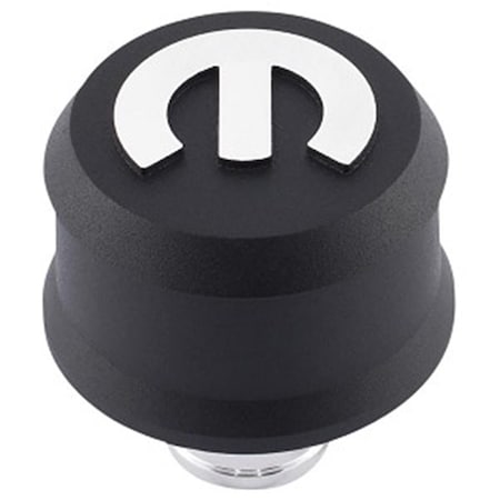 Powerplay 440440 2.5 in. Round Crankcase Breather Cap - Black PO759366